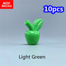 MOC Bricks Food Cookie Bone Pretzel Bagel Biscuits Waffle Chips Hot Dog Bread Pizza Milk Educational Building Blocks Kids Toys