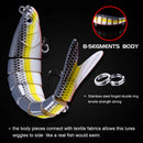 13,7 cm 27 g sinkende Wobbler 8 Segmente Angelköder Multi-Gelenk Swimbait Hardbait Angelzubehör für Barsch Isca Crankbait
