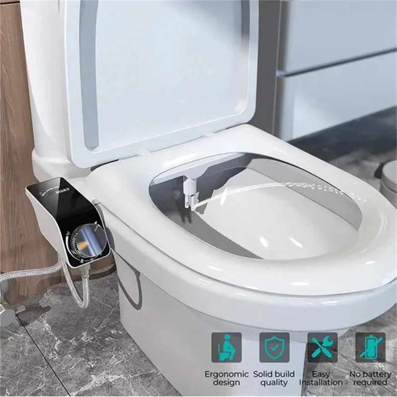 1 Set Portable Bidet For Women Self-Cleaning Toilet Attachment With Non-Electric Spray Washer Hygienic Bathroom Accessories