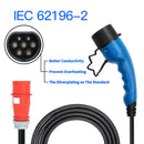 Kolanky EV Charger 16A 11KW Type 2 IEC-62169 Plug Adjust Current Timer Charging For Hybrid Eletric Vehicle Cars 5M Cable