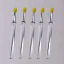 Soft Silicone Applicator Sticks Nail Powder Applying Manicure Brush Tools Washable Nail Art Silicone Pen For Uv Gel Polish