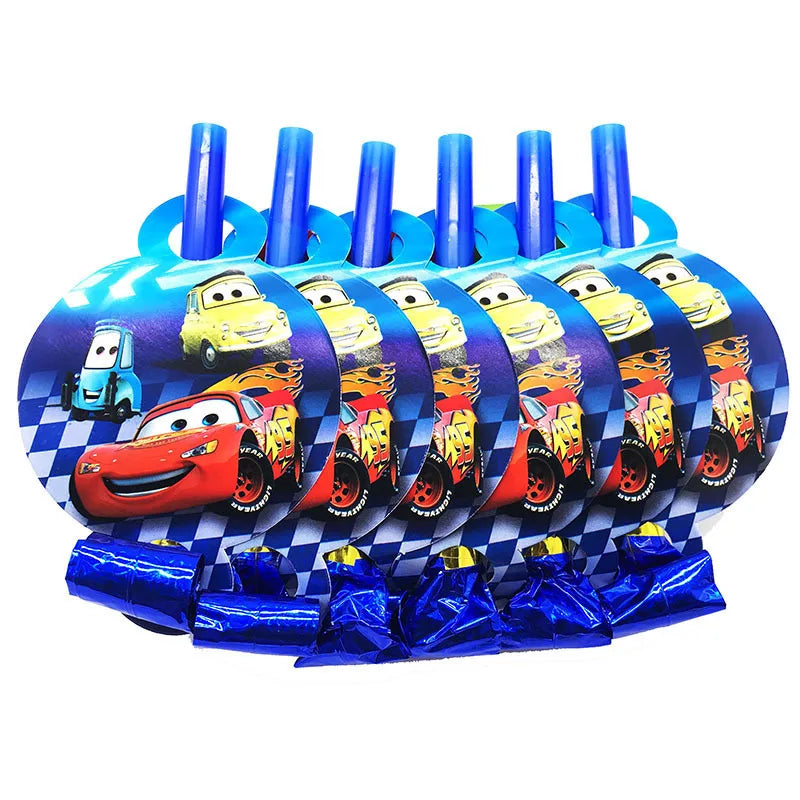 Disney Cars Birthday Party Decorations Lightning Mcqueen Disposable Tableware Set Cups Plates Balloon for Race Party Baby Shower