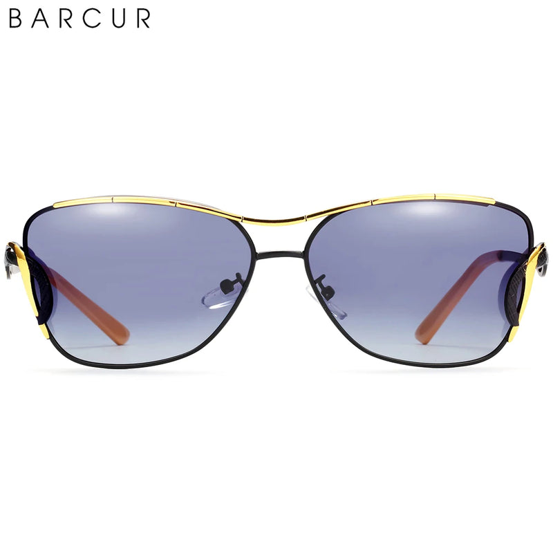 BARCUR Women's Sunglasses Oversized Shade Sun glasses Women Polarizing Glasses Gradient Lens UV400 Protection oculos lunette de
