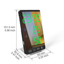 6 Zoll LED Spiegel Wecker Touch-Taste Wand Digitaluhr Zeit Temperatur Feuchtigkeitsanzeige USB-Ausgang Tischuhr