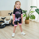 2022 Children's Balance Bike Cycling Clothes Short Sleeve Cycling Jersey Set For Kid Summer Sports Girl Bicycle Clothing