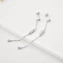 ANDYWEN 925 Sterling Silver Gold Mid long Necklace PIRAMIDE Long Earrings VERTICE Crystal CZ Fine Jewelry Set 2021 Wedding Gift