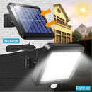 Outdoor Solar Luminaire With Waterproof Motion Sensor With 3 Lighting Modes And 56 LEDs