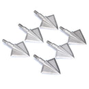 3/6/12 Stk. 125/150 Grain Feststehende 2-Blatt Broadhead 17-4PH Pfeilspitze Massiver Breiter Kopf für Bogenschießen Outdoor Jagdzubehör