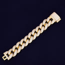 The Sovereign | 23mm Miami Cuban Chain Bracelet in AAA Zirconia