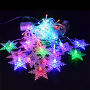 The Aurora Curtain | 4M LED Snowflake Icicle Light Garland