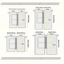 The Rustic Barn | 2-Pack Vintage Wood-Grain Print Curtain Panels, Farmhouse Window Drapes