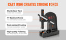 SucceBuy 1 Ton Arbor Press Manual Arbor Press Cast Iron Heavy-duty Manual Desktop Arbor Press Precision Hand Press for Stamping