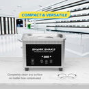 60W Ultrasonic Bath 0.8L Cleaning Machine with Degas Timer Jewelry Brush Glasses