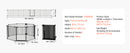 SucceBuy Baby Gate 28/30/36 Inches High Dog Gate Easy Step Walk Thru Child Pet Security Pressure Mount Kit Wall Cups Doorways