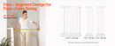 SucceBuy Baby Gate 28/30/36 Inches High Dog Gate Easy Step Walk Thru Child Pet Security Pressure Mount Kit Wall Cups Doorways