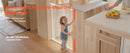SucceBuy Baby Gate 28/30/36 Inches High Dog Gate Easy Step Walk Thru Child Pet Security Pressure Mount Kit Wall Cups Doorways