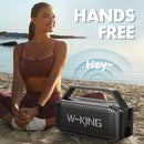 W-KING D9-1 100W Peak 60W RMS Deep Bass Bluetooth Speaker, IPX6 Portable Waterproof Loud Bluetooth Speakers Wireless with Subwoofer