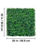SucceBuy Artificial Boxwood Panel  24pcs 20x20/24x16 in Boxwood Hedge Wall Panels Artificial Grass Backdrop Wall Green Grass