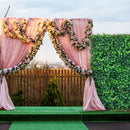 SucceBuy Artificial Boxwood Panel  24pcs 20x20/24x16 in Boxwood Hedge Wall Panels Artificial Grass Backdrop Wall Green Grass