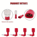 200 Stück 6,3 mm rot, vollisolierte Flachstecker/Flachsteckhülsen-Crimpverbinder – das perfekte Crimpverbinder-Set!