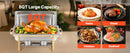 SucceBuy 8 Qt 2 4 Pack Chafing Dish Buffet Set Stainless Steel Chafer with 4 Full Size Pans Rectangle Catering Warmer Server
