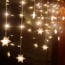 The Aurora Curtain | 4M LED Snowflake Icicle Light Garland