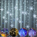 The Aurora Curtain | 4M LED Snowflake Icicle Light Garland