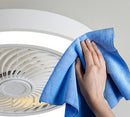 Schlafzimmerdeckenventilator-Beleuchtung, intelligente Sprachsteuerung unsichtbare Deckenventilator-Beleuchtung, Esszimmer für den Heimgebrauch nordischer Macaron-Elektroventilator-Pendelleuchte