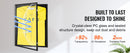 SucceBuy Jersey Display / Sports Card Display Frame Case, Large Lockable Sport Shadow Box, 98% UV Protection PC Glass & Hangers