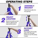 The Goliath | 3-Ton Industrial Ratcheting Axle Stands