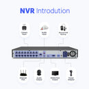 ANNKE Smart Dual-Light HD POE Video-Sicherheitssystem 16-Kanal 12MP NVR H.265+ mit 12X 12MP wetterfesten Überwachungs-IP-Kameras