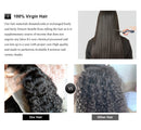 The Cascade | 360 Full Lace Invisi Strap Wig, Water Deep Curly Human Hair