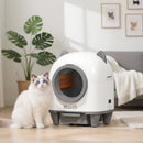 Self-Cleaning Cat Litter Box 80L Odor Elimination App Control Safety Protection 1 Roll of Garbage Bags
