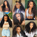 The Cascade | 360 Full Lace Invisi Strap Wig, Water Deep Curly Human Hair