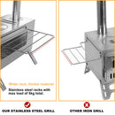 The Hearthkeeper | Portable Stainless Steel Tent Stove with 7-Pipe Chimney System