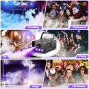 Fieryzeal 500W Fogger Stage RGB LED Effect DJ Smoke Machine Disco Wedding Fogger Machine Stage lights