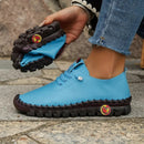 Sneakers Women Shoes Platform Loafers Lace Up Leather Flat Slip-On New 2024 Spring Casual Mom Shoe Mujer Zapatos Chaussure Femme