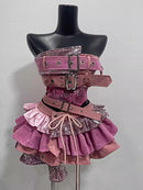 The Anti-Establishment | Y2K Punk Two-Piece Women's Set