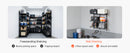 The Vertical Arsenal | Heavy-Duty 3-Tier Wall-Mounted Steel Garage Shelving