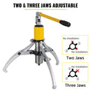 SucceBuy 15T Hydraulic Gear Puller Adjustable 3 Jaws Wheel Bearing Puller Separator Drawing Machine Wheel Bearing Removal Tool