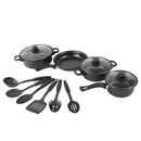The Stone Kitchen | 12-Piece Maifan Stone Non-Stick Cookware Collection