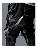 11 BYBB'S DARK Cargo Pants Herren Harajuku Streetwear Tactics Pants Ribbon Multi-Pocket-Hose Elastische Taille HipHop Male DG29