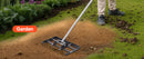 VEVOR Lawn Leveling Rake with Handle Ground Plate Rust-Resistant Carbon Steel Soil Leveler Effort Saving Lawn Leveling for Yard