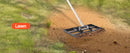 VEVOR Lawn Leveling Rake with Handle Ground Plate Rust-Resistant Carbon Steel Soil Leveler Effort Saving Lawn Leveling for Yard