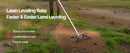 VEVOR Lawn Leveling Rake with Handle Ground Plate Rust-Resistant Carbon Steel Soil Leveler Effort Saving Lawn Leveling for Yard