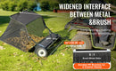 SucceBuy 42-inch Lawn Sweeper Tow Behind 12 cu.ft.Heavy Duty Leaf Grass Collector Adjustable Height for Picking Up Debris Grass