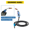 VEVOR 24KD Miller 250A MIG Torch MAG Welding Gun Professional 4.6M Cable Air-Cooled Gas Burner Torch for MIG Welding Machine