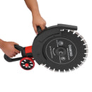 16Zoll 4000W Elektrische Betonsäge Ziegelschneider Kreissäge Wandschlitzer mit Sägeblatt und Rollenführung 3000 U/min
