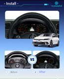 12,3'' LCD Digitales Kombiinstrument für VW Scirocco Jetta Golf 6 7 MK7 Passat B8 B7 Modifikation Autoradio Instrumentenpanel Cockpit