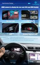 12,3'' LCD Digitales Kombiinstrument für VW Scirocco Jetta Golf 6 7 MK7 Passat B8 B7 Modifikation Autoradio Instrumentenpanel Cockpit